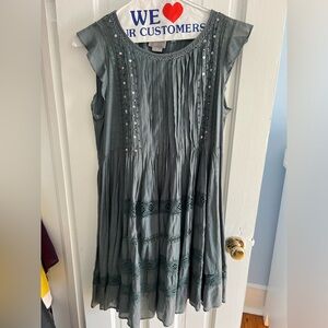 Anthropologie Blue Dress